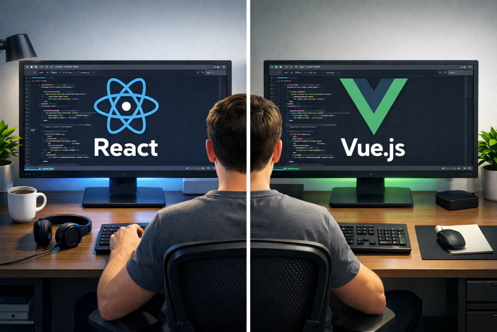React или Vue в 2026: что выбрать без религиозных войн