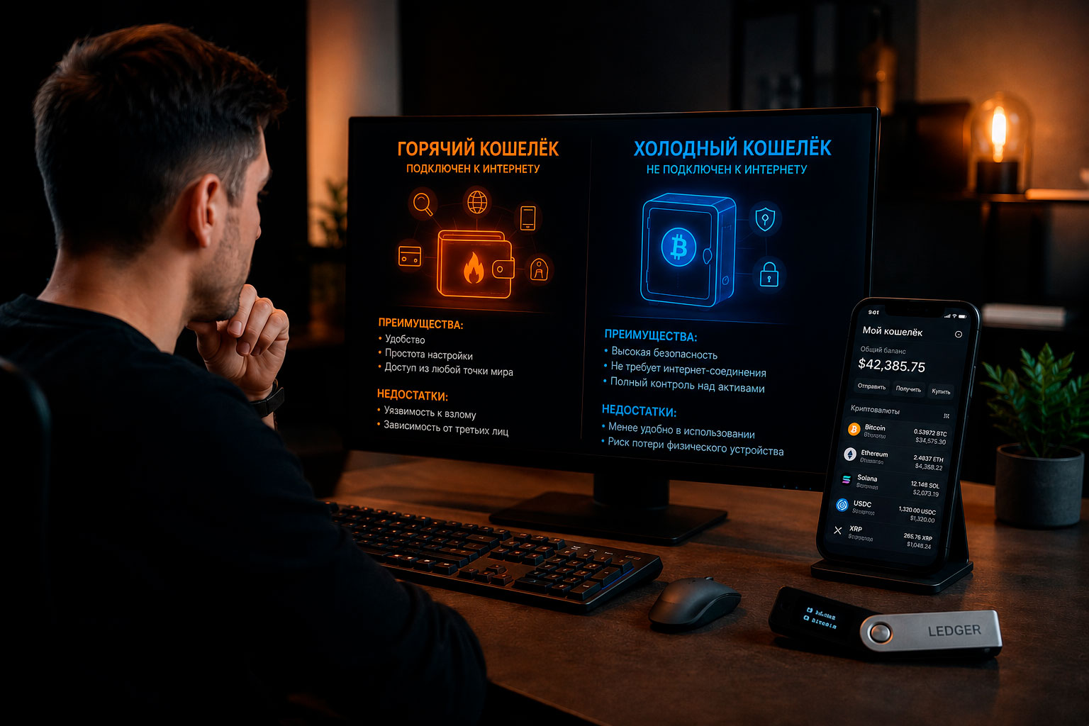 Холодные и горячие кошельки — что выбрать для хранения криптовалюты