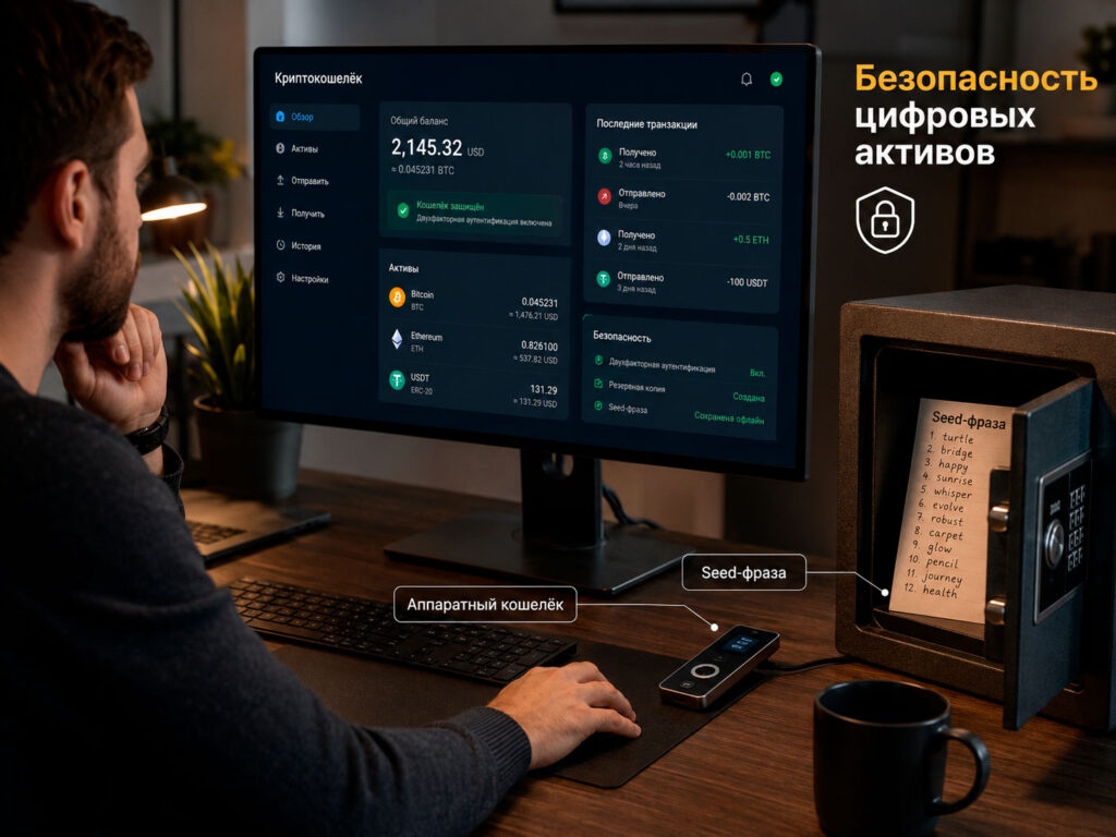 Как защитить свой криптокошелёк: безопасность без паранойи