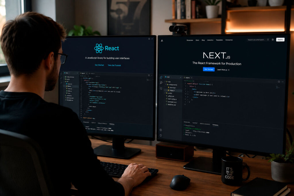 Next.js или чистый React — что лучше