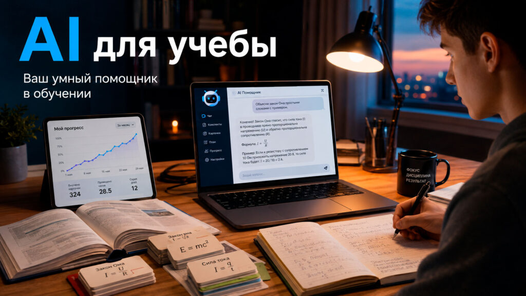 Как использовать AI для учебы: чтобы понимать, а не красиво списывать